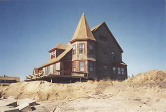 Another beautiful historical home moved away from beach erosion.